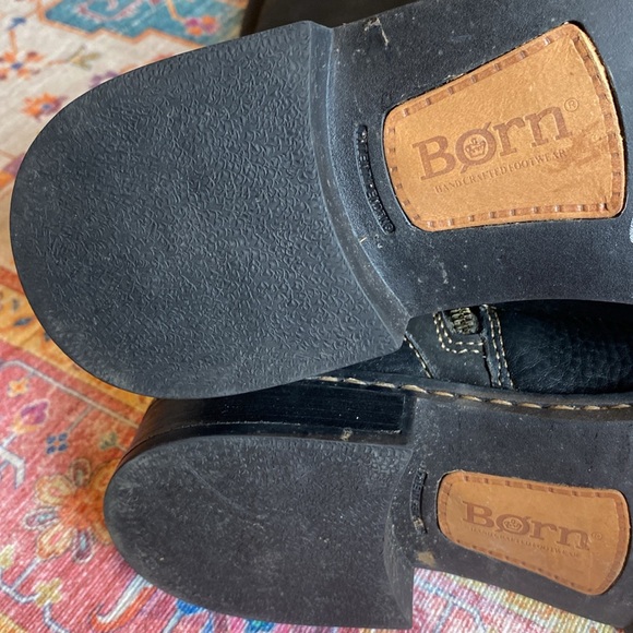 BORN BLACK LEATHER KNEE HIGH WOMEN BOOTS SIZE 9.5 - Picture 11 of 13